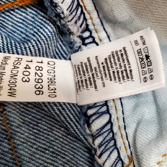 American Apparel High-Waist Jeans Color- Medium Marble Wash - Picture 16 of 16